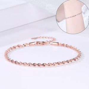Elegant & Pretty Rose Gold Twisted Bracelet Accessory Jewelry